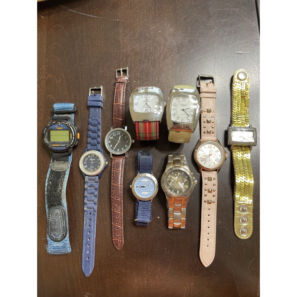 Mixed Watch Lot Timex Ironman Croton Armitron Geneva Parts